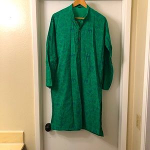 VINTAGE INDIAN COTTON PRINT DRESS TUNIC